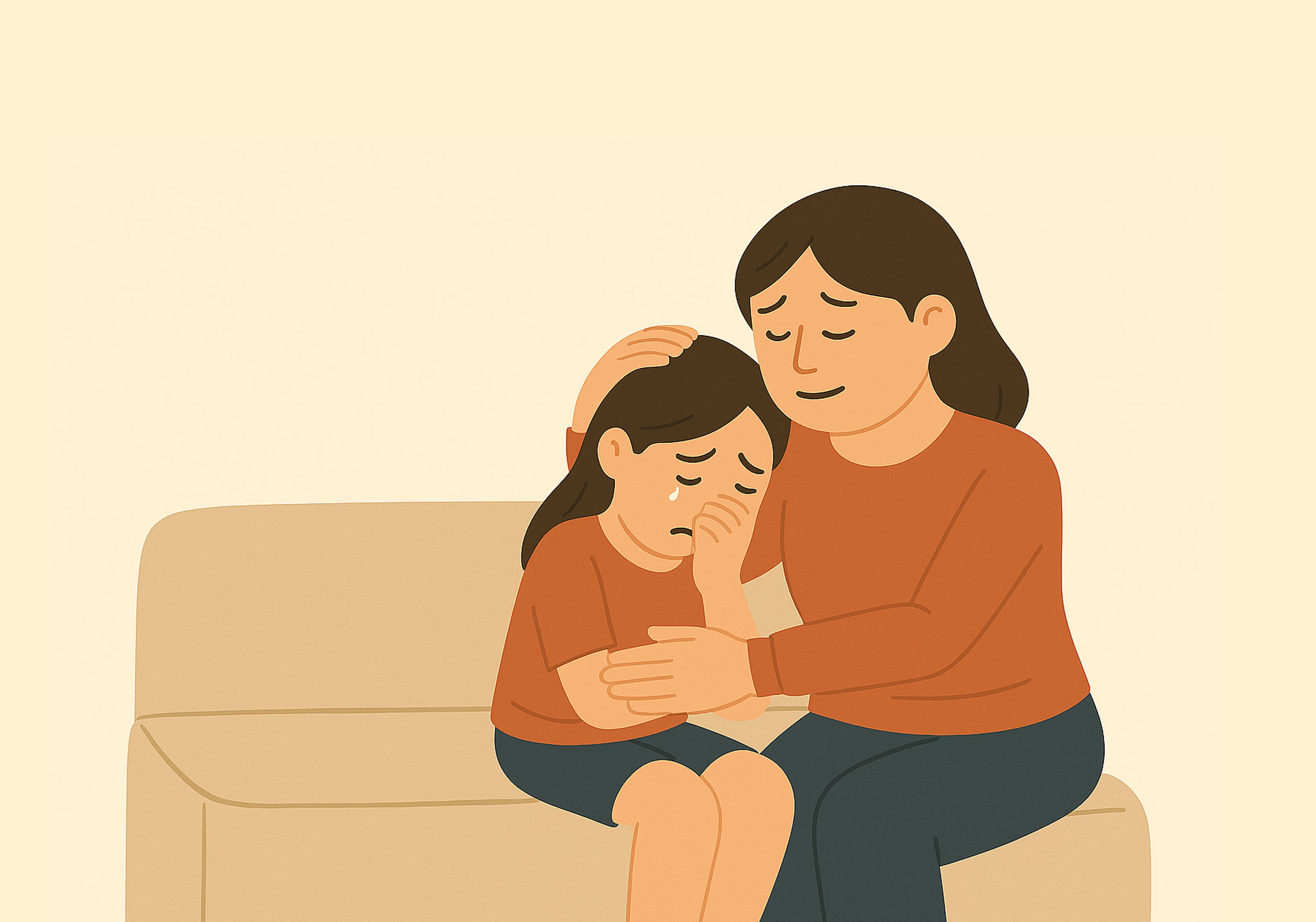 當家長看到子女面對壓力時，如何安慰他們