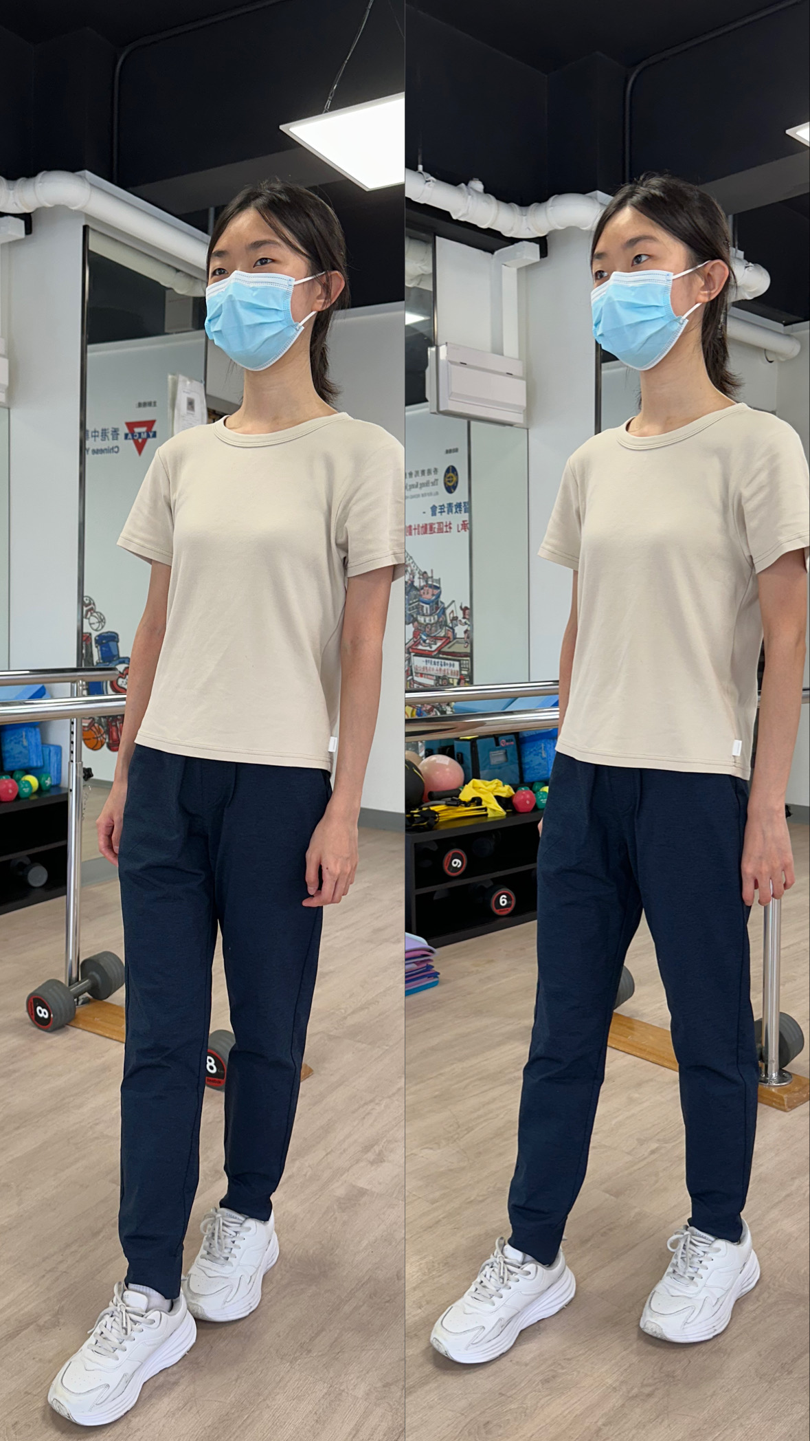 前後腳站立(維持10-20秒,重複10下,每日2次)
