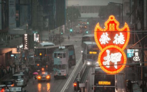 霓虹映照雨夜，這抹暖光就是風雨中的避風港。